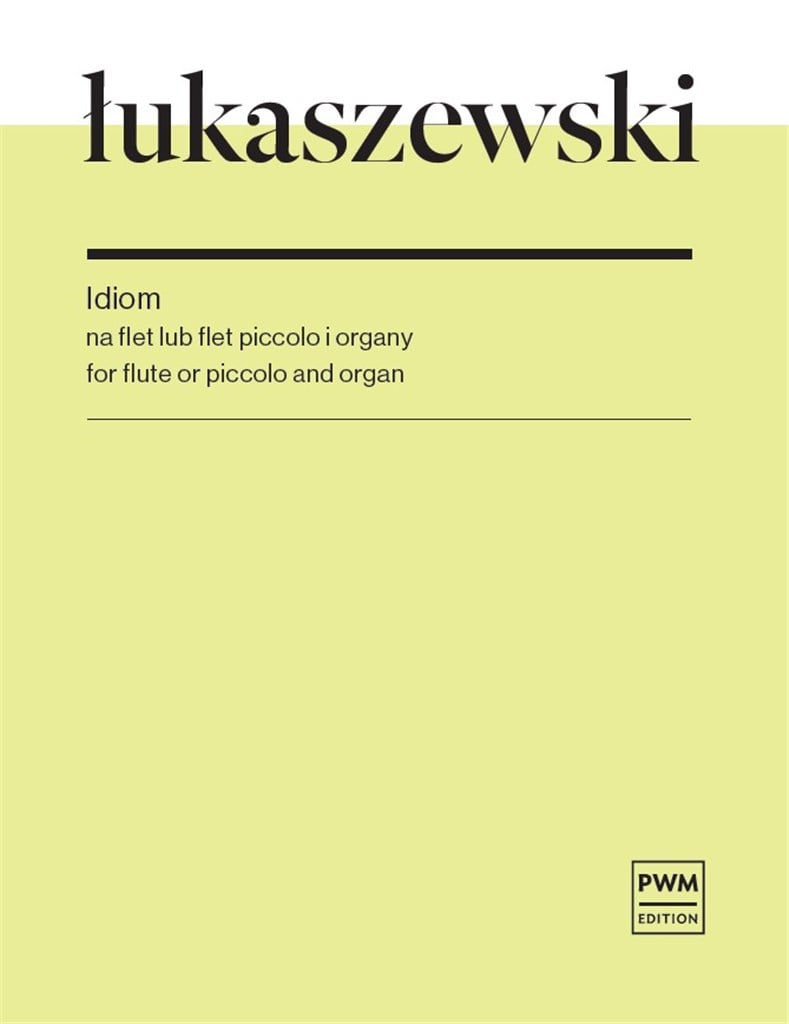 Idiom For Flute Or Piccolo And Organ